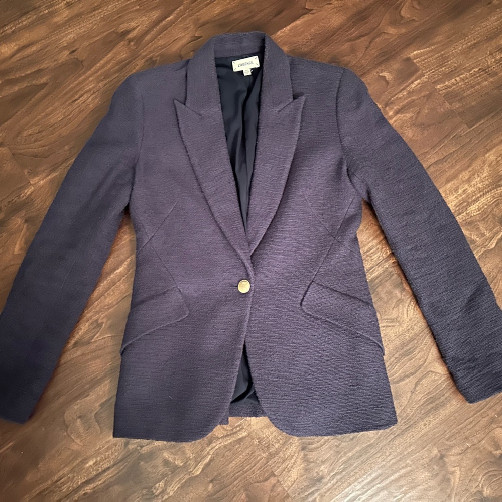 L'AGENCE Purple Blazer - Picture 3 of 6